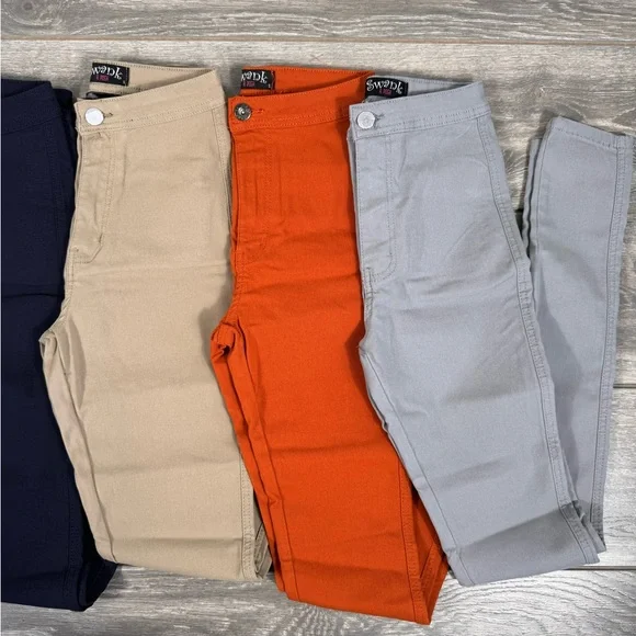 Swank A Posh pants. Light grey, royal blue, navy blue, burnt orange and khaki. - Picture 2 of 6